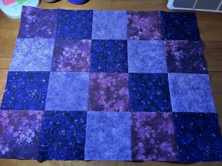 Practice quilt top, front view