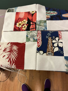 what I actually sewed for the second block